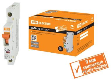 Расширение ассортимента торговой марки TDM ELECTRIC и поступление на склад Автоматических выключателей ВА60-26 (компакт)